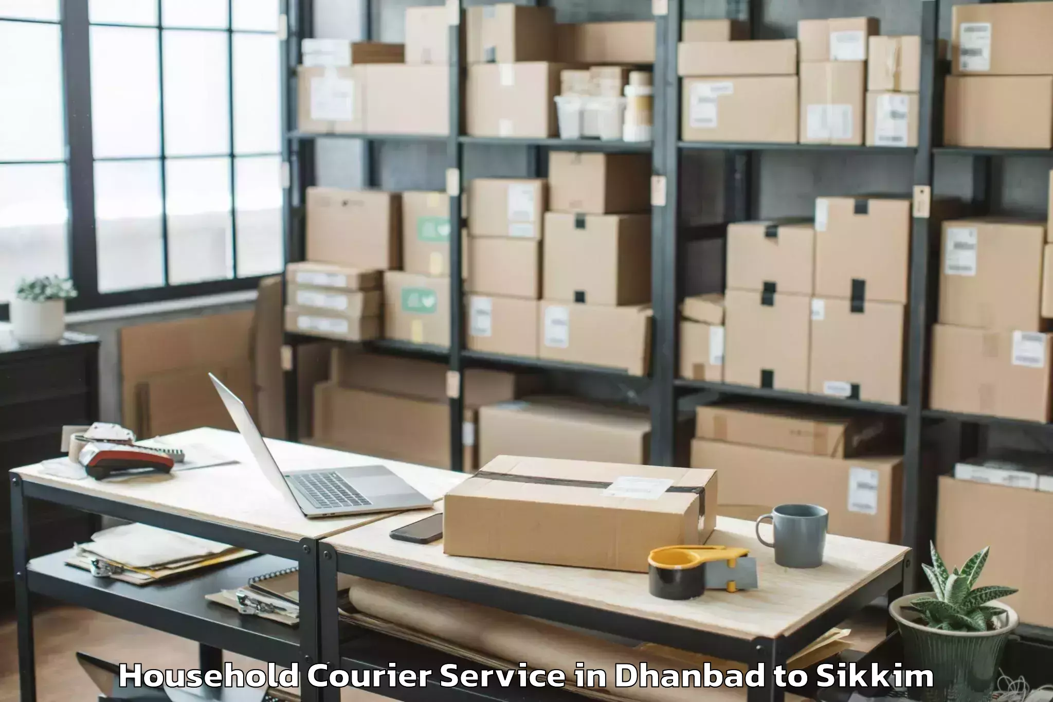 Expert Dhanbad to Geyzing Household Courier